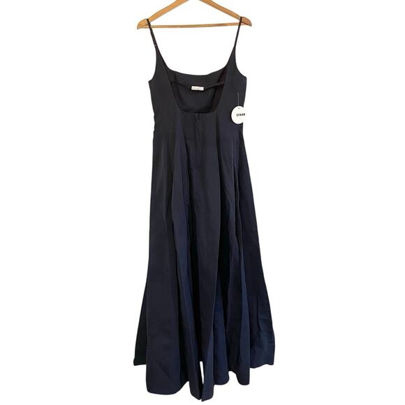 Staud Joli Maxi Dress In Navy Blue 0 NWT - Picture 3 of 6